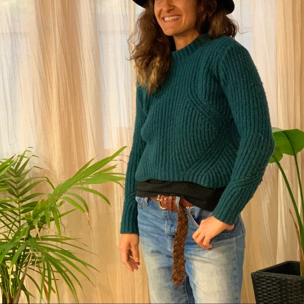 PRANA Wool Crop Sweater